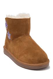 koolaburra by ugg koola faux fur lined star mini boot little kid big kid hautelook