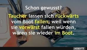 Schon Gewusst Taucher Lassen Sich Ruckwarts Lustige Bilder Spruche Witze Echt Lustig