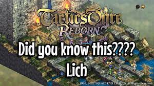 How to recruit a Lich in Tactics Ogre Reborn - YouTube