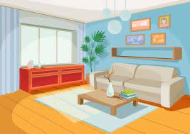 Interior blank photo frame living room with white sofa. Free Vector Illustration Of A Cozy Cartoon Interior Of A Home Room A Living Room Svg Dxf Eps Png Cut Vectors Photos And Psd Files Free Download