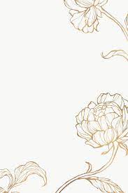 Gold Floral Outline Background Premium Image By Rawpixel Com Nunny Flower Background Wallpaper Marble Background Floral Border Design