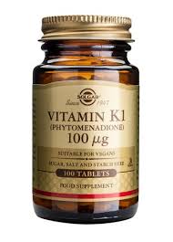 Few data are available on the relative bioavailability of the various forms of vitamin k supplements. Solgar Vitamin K1 Tablets 100mcg 100 At Health4youonline Com