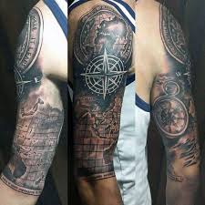 Black And White Nautical Half Sleeve Tattoo Designs Top 53 Half Sleeve Tattoo Ideas 2020 Inspiration Guide Cool Half Sleeve Tattoos Half Sleeve Tattoo Half Sleeve Tattoos For Guys