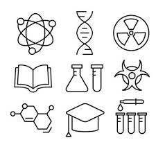Linear Chemistry Icons Chemistry Drawing Chemistry Science Icons
