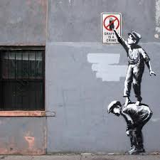With wry wit and stealth, banksy merged graffiti art with installation and performance. Photographize Graffiti Is A Crime C Banksy Facebook