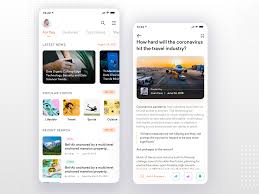 Modern Blog Mobile App Design In 2020 Mobile App Design App Design Modern Blog