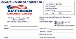 American Cruise Lines Application Pdf Job Applications Com
