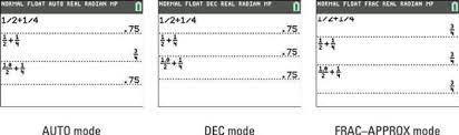 At this point, you have the value that you can put under the radical and you can usually easily figuring out the rest of the problem. How To Work With Fractions On The Ti 84 Plus Dummies