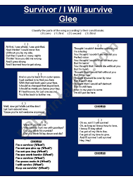 It was written by freddie perren and dino fekaris. Practice All Conditionals With I Will Survive Performed By Glee Esl Worksheet By Pauladco