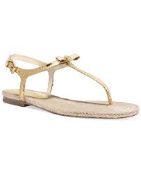 All american style + a jet set attitude = michael kors sandals. Michael Kors Gold Thong Sandals Off 78 Medpharmres Com