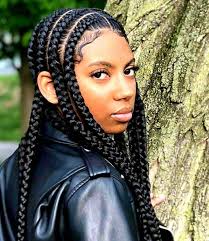 Short hair doesn't necessarily mean that you can't have an elegant and stunning hairstyle. Kim K Chunky Jumbo Side Pop Smoke Braids Full Lace Braided Wig Etsy