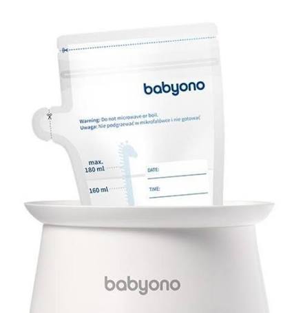 BabyOno Breast milk storage bags 180ml 30pcs | NordBaby™