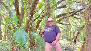 Florida Redneck Fat Step-daddy in the Everglades Shows Big Balls and Fat Ass