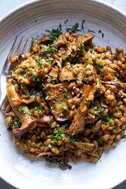 Farro With Mushrooms Recipe Nyt Cooking Nyt Cooking Vegetarian Recipes Cooking Recipes