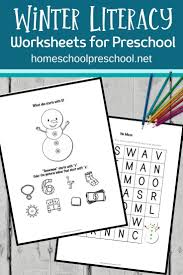 Printable Winter Literacy Activities For Preschoolers In 2020 Winter Literacy Activities Literacy Activities Literacy Activities Preschool
