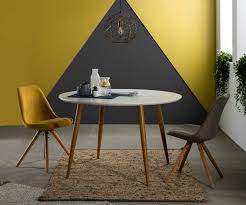 Más invitados, mesas plegables y extensibles. Mesa De Comedor Nordica Redonda Extensible Dt 155 120 160 Cm Dugar Home Www Regaldekor Com