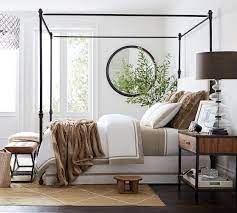 Antonia metal canopy bed, pottery barn, king. Antonia Metal Canopy Bed Pottery Barn