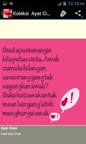 Bila tidak berhasil, coba untuk mengilangkan tanda kutip, misal: Koleksi Ayat Cinta For Android Apk Download
