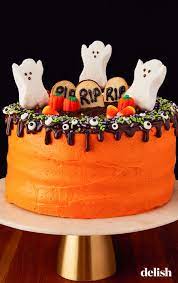 Our Perfect Halloween Layer Cake Is Scary Good Recipe Halloween Cakes Easy Halloween Cake Decorating Halloween Cake Recipes