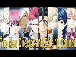 Maybe you would like to learn more about one of these? The New Elite 10 Council And The Director Of Totsuki Academy Shokugeki No Soma Food Wars Youtube