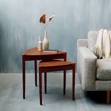 The two tables are measured as follows: Retro Tripod Nesting Tables