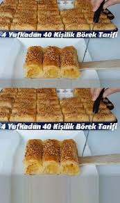 4 Yufkadan 40 Kisilik Borek Tarifi Tatli Tatlitarifi Tatlitarifleri Tatli Sutlutatli Serbetlitatli B Pastries Recipes Dessert Healty Food Pastry Recipes