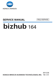 As of september 30, 2017, we discontinued dealing with copy protection utility on our new products. Konica Minolta Bizhub 164 Service Manual Pdf Download Manualslib