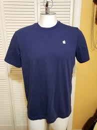 Buy & sell electronics, cars, clothes, collectibles & more on ebay, the world's online marketplace. Apple Store Employee Genius Bar Crew Neck T Shirt Medium Navy Blue Apple Logo Fashion Clothing Shoes Accessories Mensclothing S Shirts T Shirt Shirt Size
