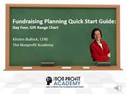 Fundraising Planning Series Session 4 Gift Range Chart