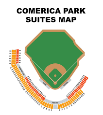 Comerica Park Seating Map Comerica Park Map Seating