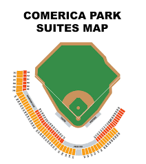 comerica park seating map comerica park map seating