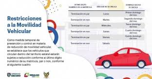 No descartamos hoy no circula en capital: By Covid 19 They Implement Hoy No Circula In Hidalgo Archyworldys