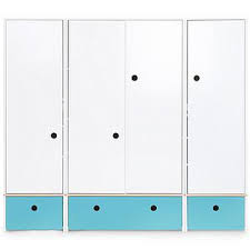 Entdecke den schwebetürenschrank für all deine kleidung in deinem liebsten stil. Kleiderschrank 4 Turig Colorflex Abitare Kids Schubladen Paradise Blue Abitare Kids De Breuyn