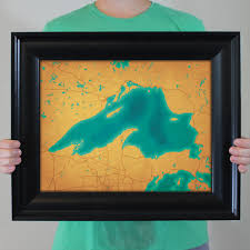 Lake superior map michigan superior vector silhouette abstract illustration map stock illustrationby kolonko0/0. Lake Superior Map Art City Prints