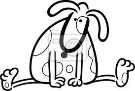 Bild Cartoon Doodle Von Niedlichen Hund Zum Ausmalen