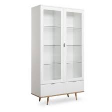 Sie können ihre e mail benachrichtigungen jederzeit abstellen. Newroom Vitrine Elia Weiss Vitrinenschrank Skandinavisch Holzvitrine Wohnzimmer Online Kaufen Otto