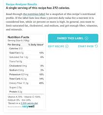 Recipe Nutrition Calculator One Ingredient Chef