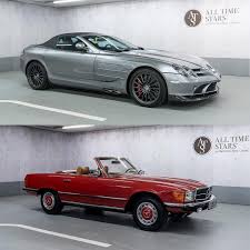 Which One Would You Choose The Mercedes Benz Slr Mclaren 722 S Roadster Or The Mercedes Benz 280 Sl Mbclassic Alltimestars
