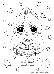 Desenhos para colorir de bonecas LOL Surprise grátis - Baixe e imprima