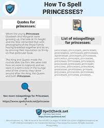 The consort of a prince. How To Spell Princesses And How To Misspell It Too Spellcheck Net