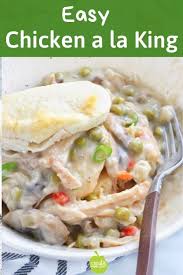 An Easy Classic Homemade Chicken A La King Recipe That S Also Healthy Served Over Bisc Leftover Chicken Recipes Easy Chicken A La King Recipes Chicken Recipes