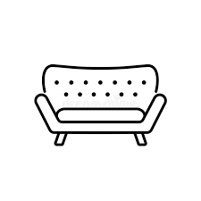 Touch device users can explore by touch or with swipe gestures. Black White Vector Illustration Of Modern Sofa Line Icon Of S Stock Vector Illustration Of Double Couch 127810395