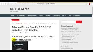 Advanced Systemcare 12 Pro V12 2 0 226 Serial Key 2019 Keygen Pc Mac Mac Download Youtube Free Download