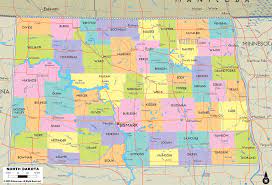 For example, here is a north dakota population density map per county: Detailed Political Map Of North Dakota Ezilon Maps