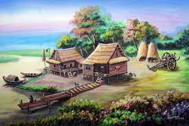 ป กพ นโดย nest ใน บ านท ง การวาดภาพท วท ศน ศ ลปะชนบท วอลเปเปอร