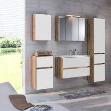 Spiegelschrank online kaufen › otto.de mit & ohne beleuchtung top qualität spiegelschrank für's bad › ratenkauf möglich & kauf auf rechnung! Bad Hangeschrank Borkum 1 Turig 40 Cm Breit Weiss Matt Wotan Eiche Einrichtung Fur Jeden Geschmack Bei Moebel Guenstig De