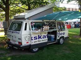 Volkskaffee Vw Westfalia With Shadyboy Awning Vw Westfalia Mobile Coffee Shop Coffee Van