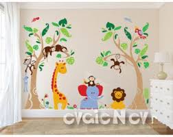 Jungle Safari Wall Decals Baby Wall Decals Nursery Wall Etsy In 2020 Baby Wall Decals Nursery Wall Decals Kids Wall Decals
