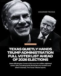 Democrats say the data grab risks unlawful voter removals just months  before primaries and could be used to pressure states into purging rolls in  violation of federal election law. Read the full