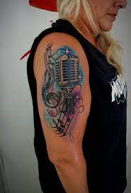 Awesome Start To A Music Themed Sleeve !... - The Tattoo Shoppe | Facebook